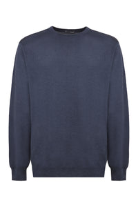 Crew-neck wool sweater